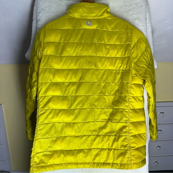 Marmot Jena Down Jacket Women's Insulated Coat Bright Yellow 800 Fill XL Puffer - Picture 11 of 16